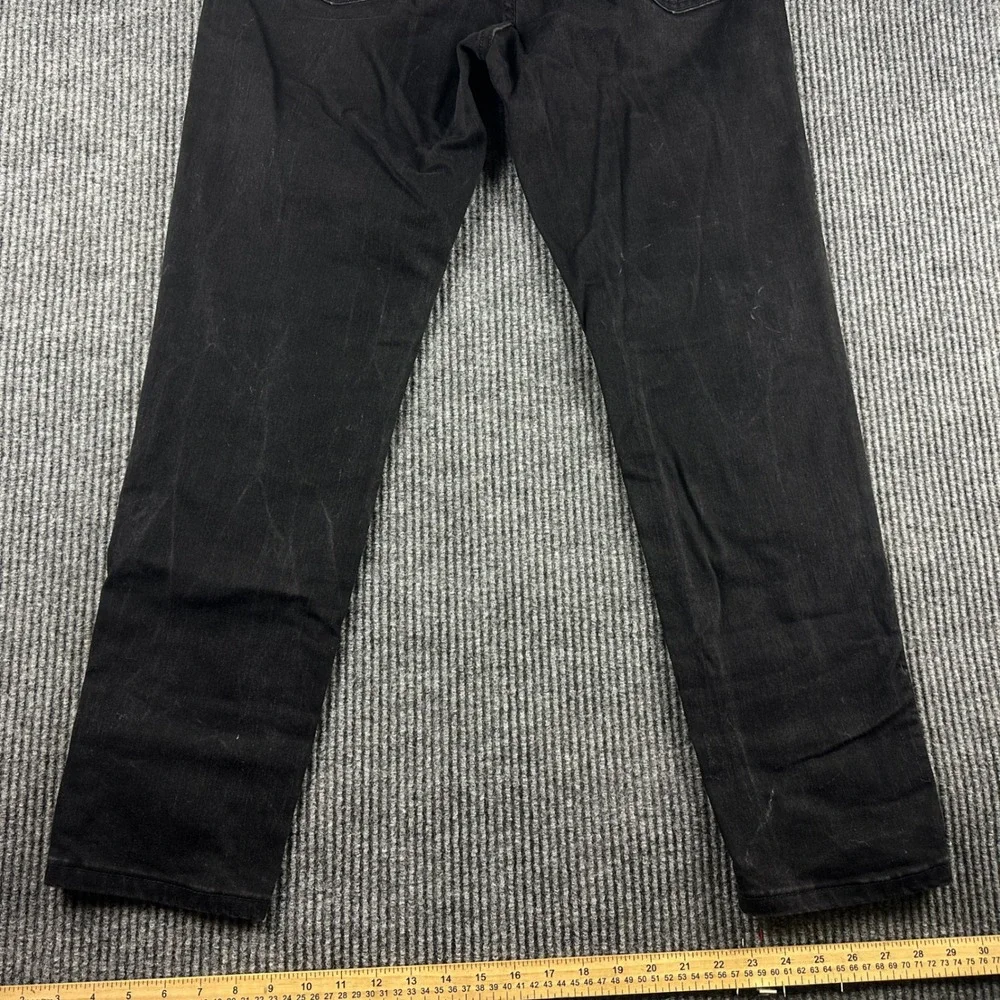 Levis 531 Athletic Slim Jeans Mens 34x32 Black Denim Pants 531-0010